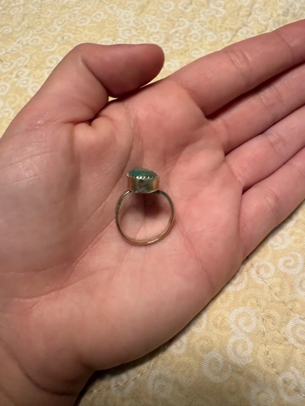 Turquoise Teardrop Sterling Silver Ring - Unbranded - Picture 3 of 3